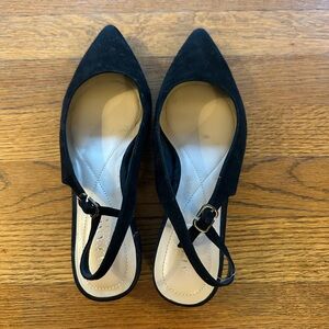 Black Slingback Women's Shoes